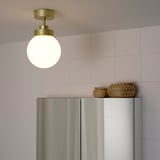 FRIHULT Ceiling lamp, brass-colour