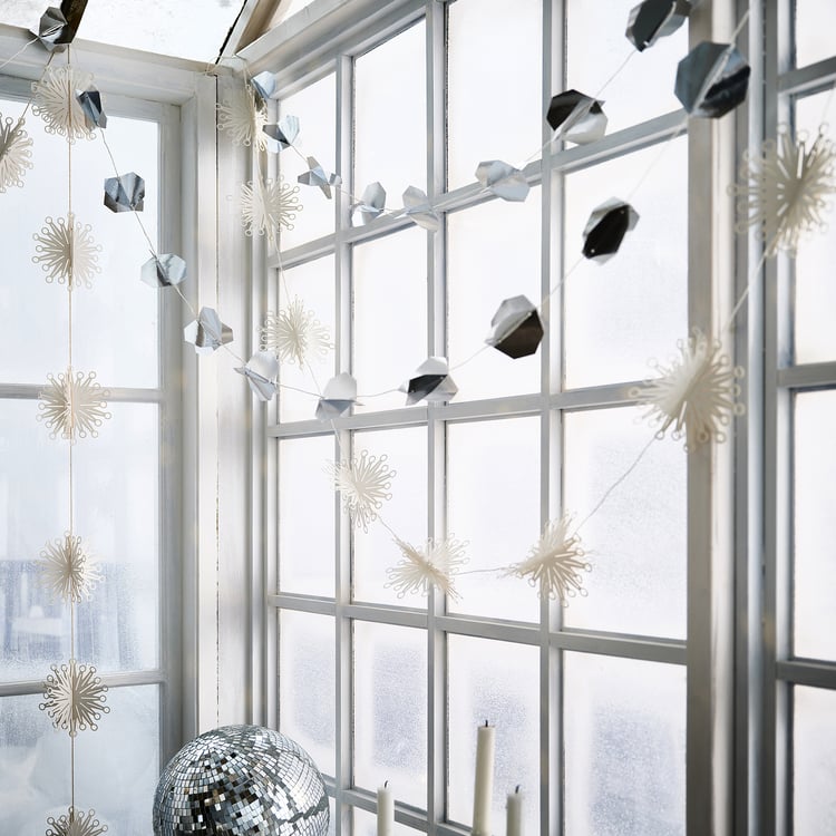 FRÖJDA Garland chrome effect IKEA