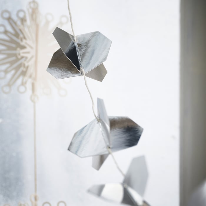 FRÖJDA Garland chrome effect IKEA