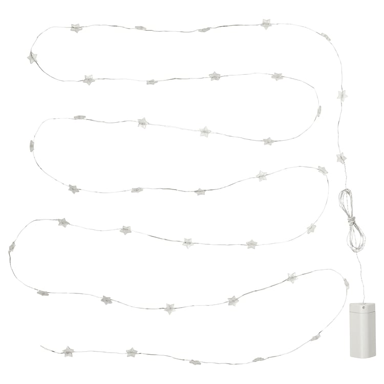 FRÖJDA LED lighting chain with 40 lights batteryoperated mini/star