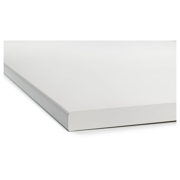 FYNDIG Worktop, white/laminate, 220x60.6 cm