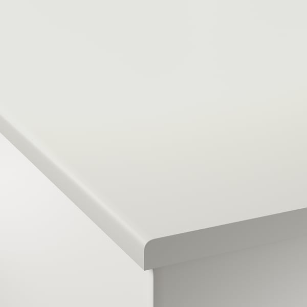FYNDIG Worktop, white/laminate, 220x60.6 cm