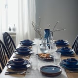 GLADELIG Deep plate, blue, 21 cm