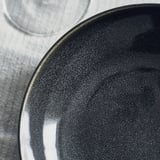 GLADELIG Deep plate, dark grey, 21 cm