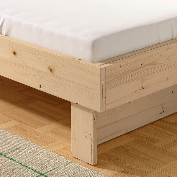 GLAMBERGET Extendable bed, pine, 80-160x200 cm