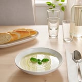 GODMIDDAG Deep plate, white, 19 cm