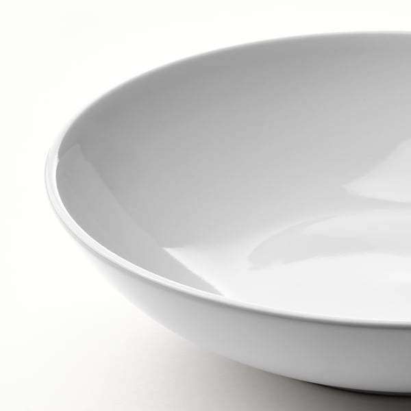 GODMIDDAG Deep plate, white, 19 cm
