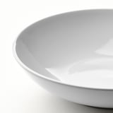 GODMIDDAG Deep plate, white, 19 cm