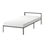 GRIMSBU Bed frame, grey/Luröy, 90x200 cm
