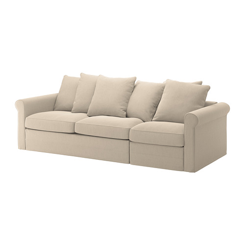 GRÖNLID 3seat sofabed Sporda natural IKEA