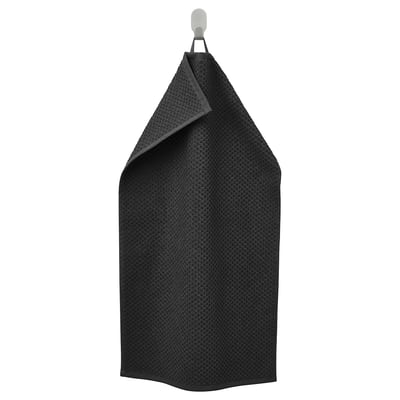 GULVIAL Hand towel, black, 40x70 cm
