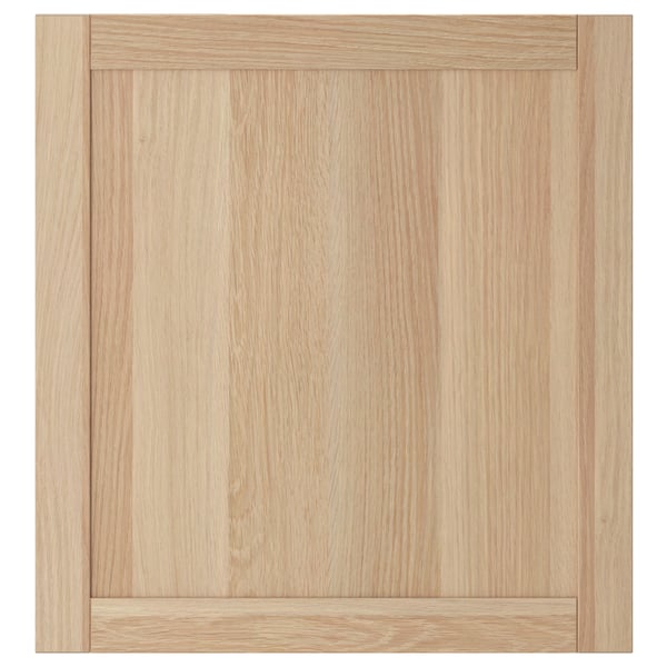 HANVIKEN Door, white stained oak effect, 60x64 cm