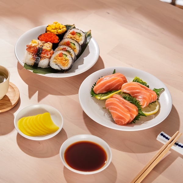 HARMYNTA Side plate, white, 18 cm