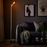 HÅRSLINGA Floor lamp, white