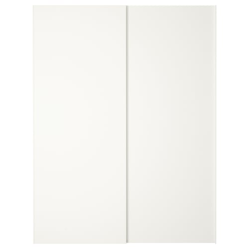 HASVIK pair of sliding doors, white, 150x201 cm IKEA