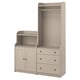 Option: HAUGA Storage combination, beige, 139x46x199 cm