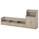 HAUGA TV/storage combination, beige, 276x46x116 cm