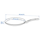 HEMLAGAD Crepe-/pancake pan, non-stick coating black, 25 cm