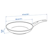 HEMLAGAD Frying pan, non-stick coating black, 28 cm