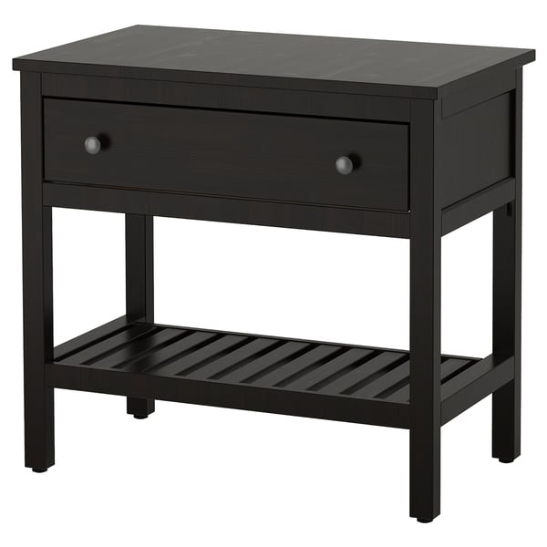 Hemnes Open Wash Stand With 1 Drawer Black Brown Stain Ikea