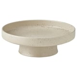 HÖSTAGILLE Serving stand, light beige/orange-brown, 24 cm