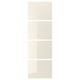 Option: HOKKSUND 4 panels for sliding door frame, high-gloss light beige, 75x236 cm