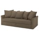 HOLMSUND 3-seat sofa bed, Kilanda grey-brown