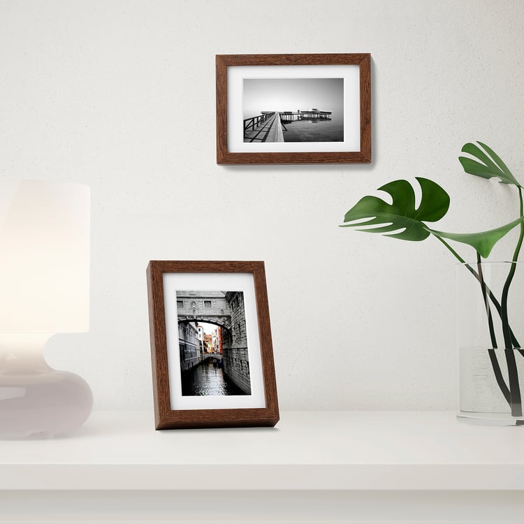 HOVSTA frame, medium brown, 10x15 cm IKEA