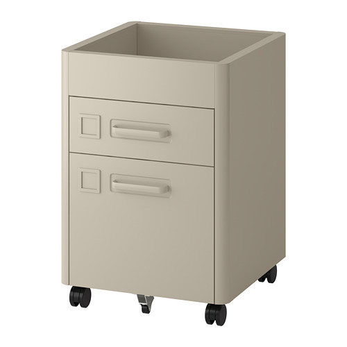 Idasen Drawer Unit On Castors Beige Ikea