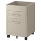 Option: IDÅSEN Drawer unit on castors, beige, 42x61 cm