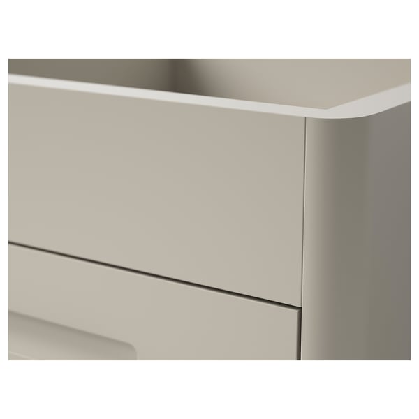 IDÅSEN Drawer unit on castors, beige, 42x61 cm