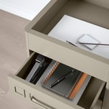 IDÅSEN Drawer unit on castors, beige, 42x61 cm