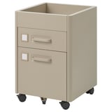 IDÅSEN Drawer unit on castors, beige, 42x61 cm