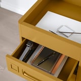 IDÅSEN Drawer unit on castors, golden-brown, 42x61 cm