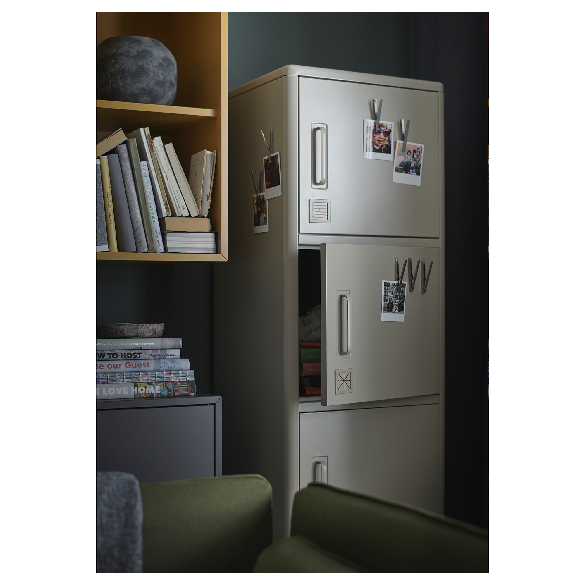 IDÅSEN High with smart lock beige IKEA