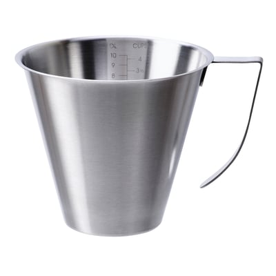 IDEALISK Jug, graduated/stainless steel, 1 l