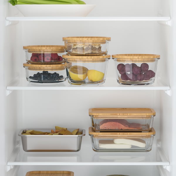 IKEA 365+ Food container, large rectangular, plastic, Length: 12 ½