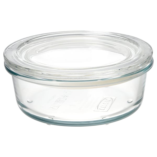 IKEA 365+ Food container with lid, glass, 400 ml - IKEA