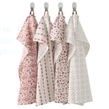 INAMARIA Tea towel, patterned red/pink, 45x60 cm