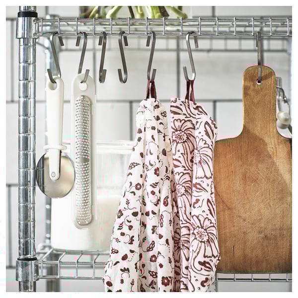 INAMARIA Tea towel, patterned red/pink, 45x60 cm