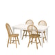 Option: INGATORP / SKOGSTA Table and 4 chairs, white/acacia, 155/215 cm