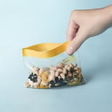ISTAD Resealable bag, patterned yellow, 0.2 l