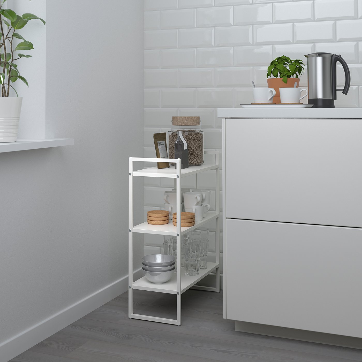JONAXEL shelving unit, white, 25x51x70 cm - IKEA
