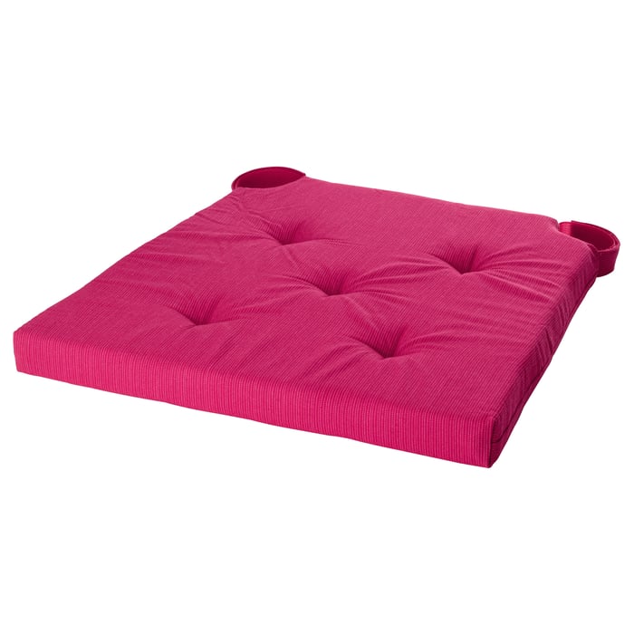 JUSTINA Chair pad cerise IKEA