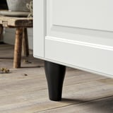 KABBARP Leg, black, 10 cm