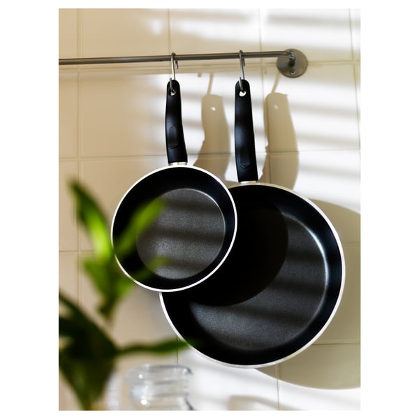 KAVALKAD Frying pan, set of 2, black