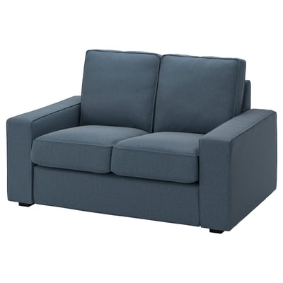 KIVIK Cover for compact 2-seat sofa, Gunnared blue