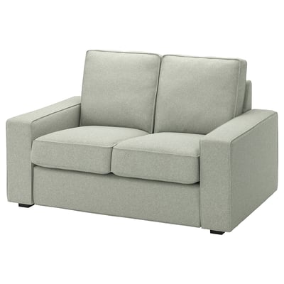 KIVIK Cover for compact 2-seat sofa, Gunnared light green