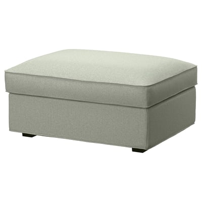 KIVIK Footstool with storage, Gunnared light green