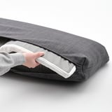 KLAGSHAMN Back cushion, Skiftebo dark grey